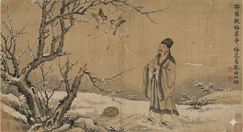 邵雍觀梅雀爭